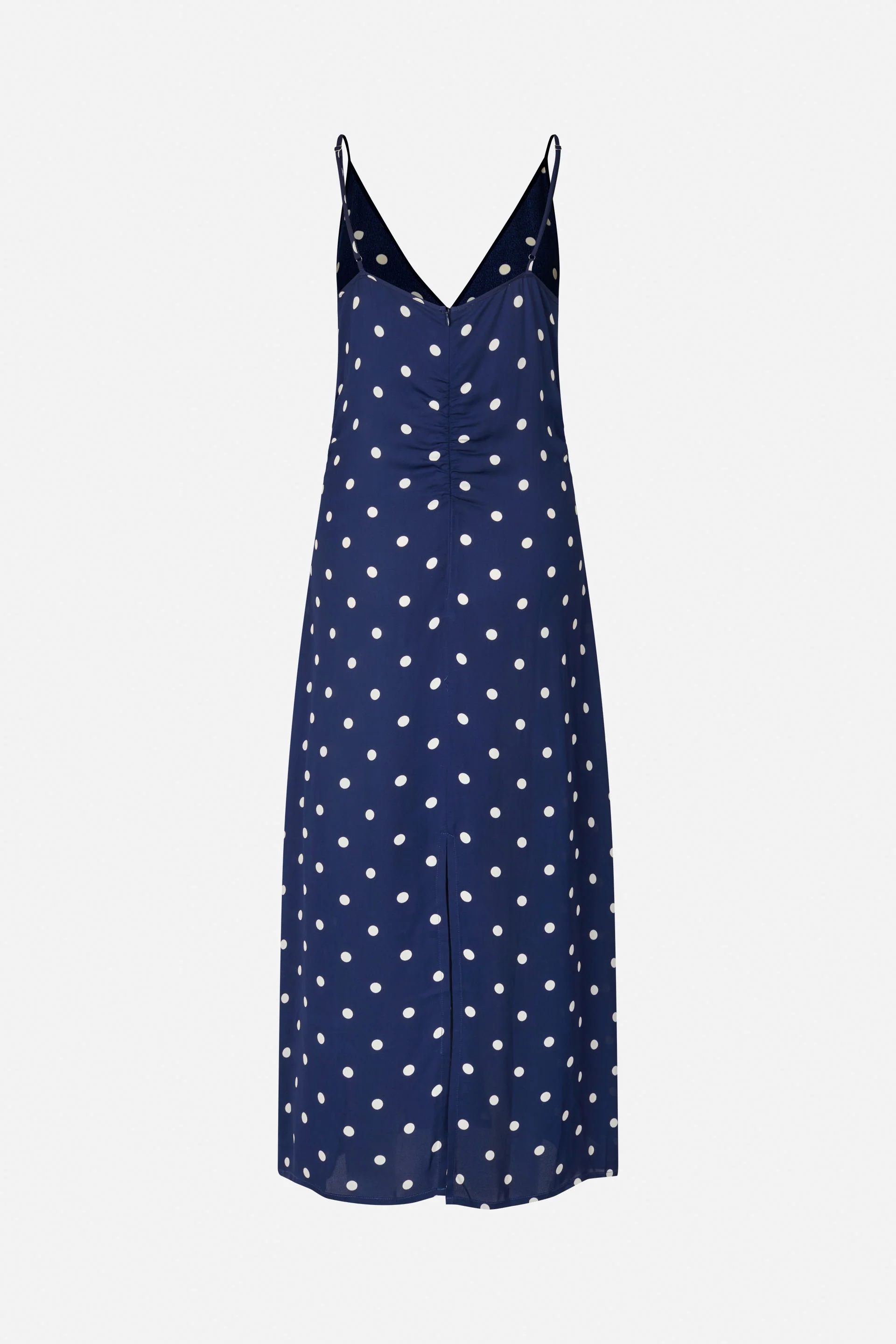 ATALIA DRESS | Navy Creme Dot - Image 4