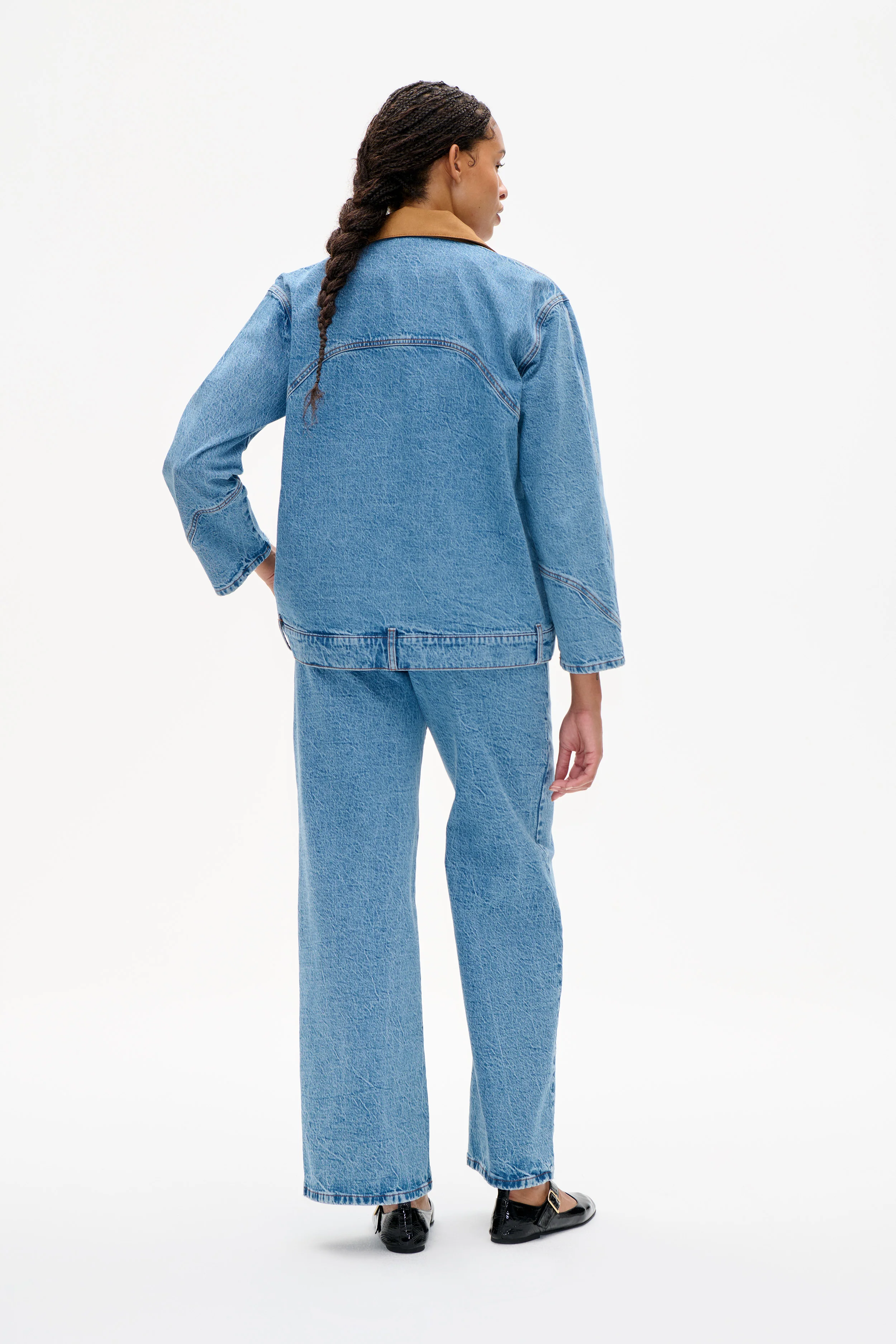 BAYSON JACKET | Denim Suede Mix - Image 3