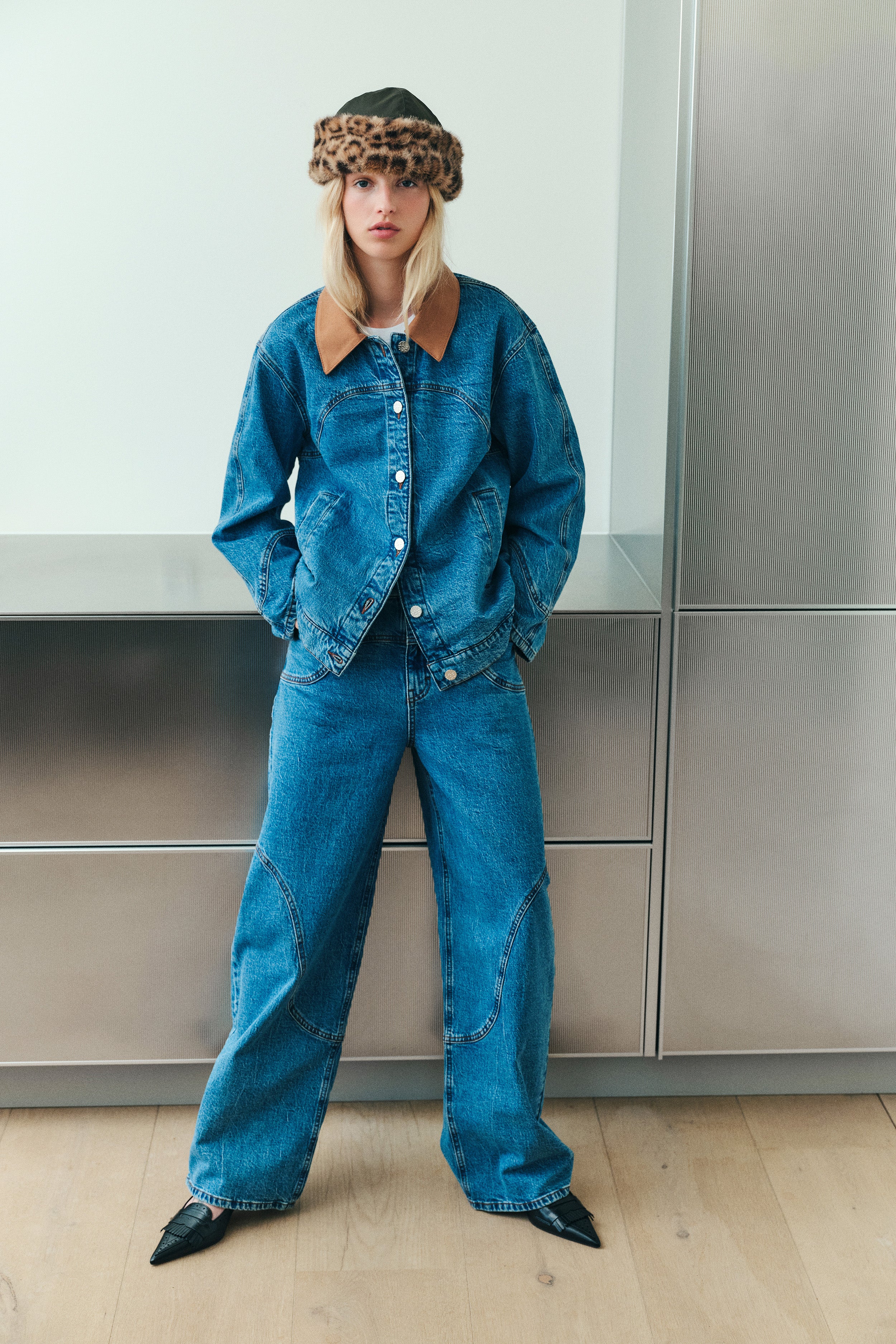 BAYSON JACKET | Denim Suede Mix - Image 4