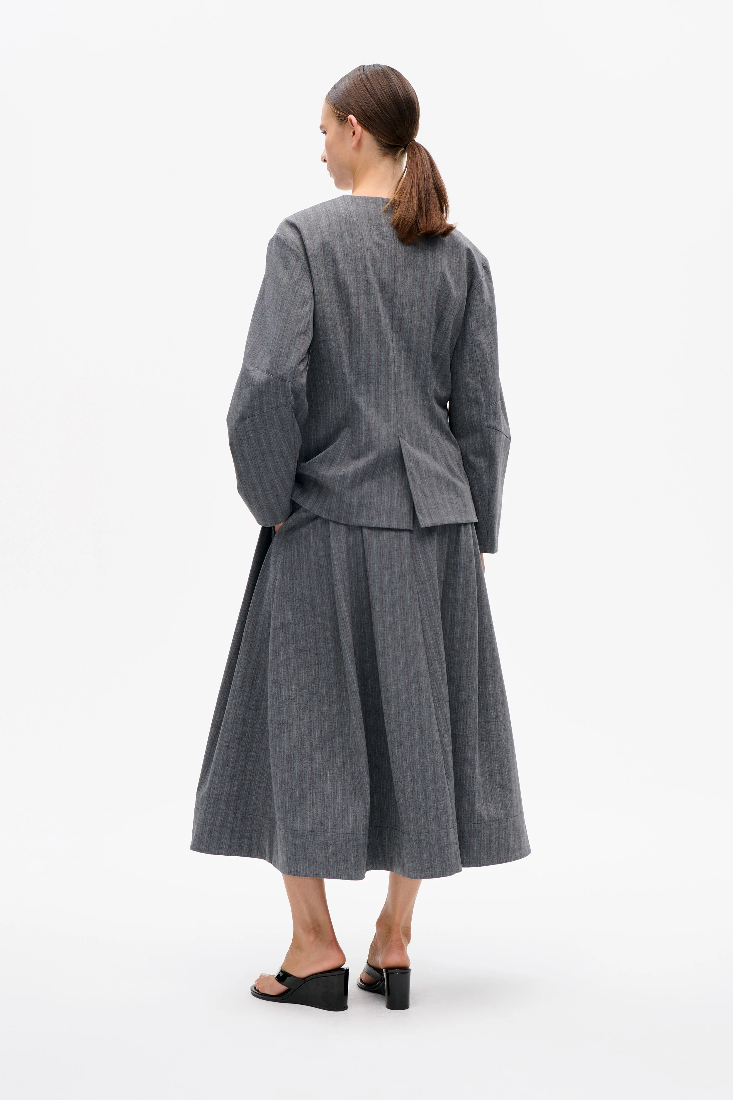 BOTILDA JACKET | Grey Stripes - Image 3