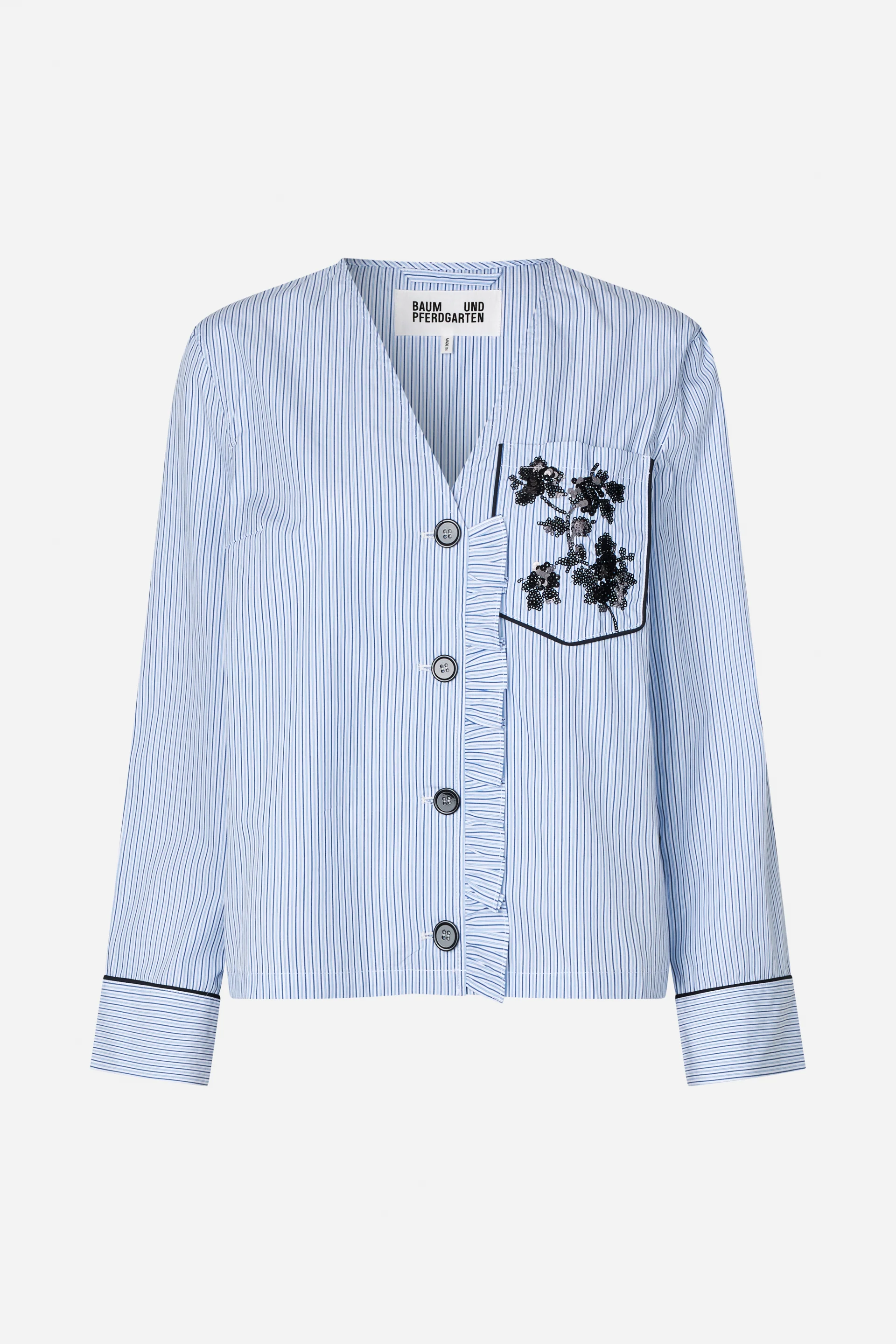 BRIEL JACKET | Light Blue Stripe - Image 4