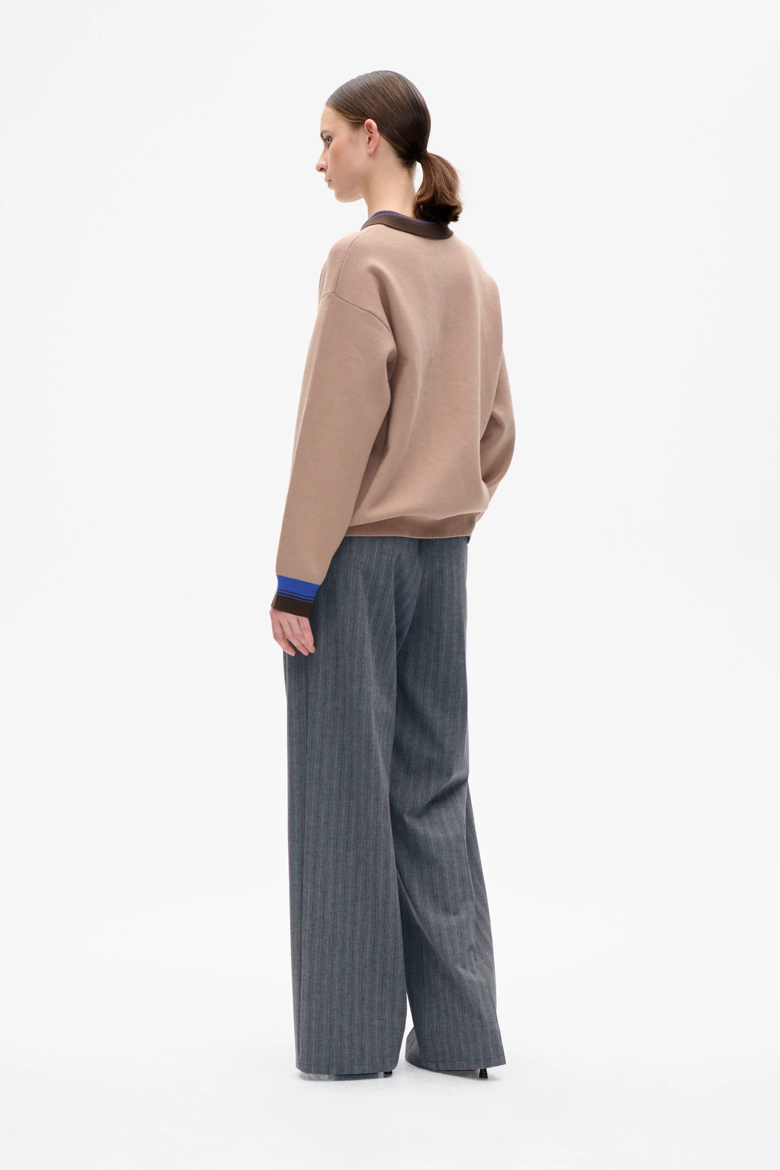 CHIRA SWEATER | Camel Blue Mix - Image 3