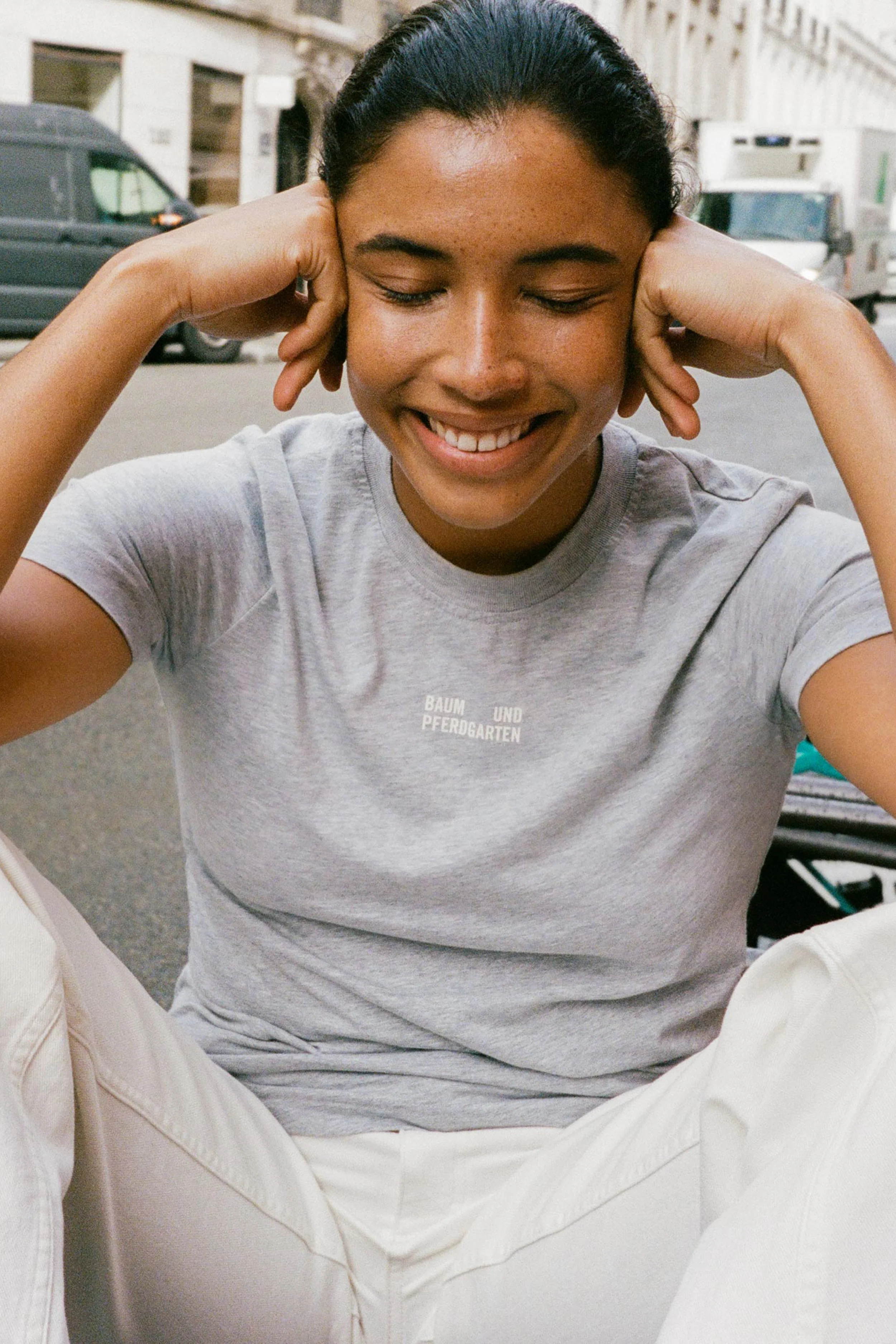 JALONA T-SHIRT | Grey Melange - Image 4