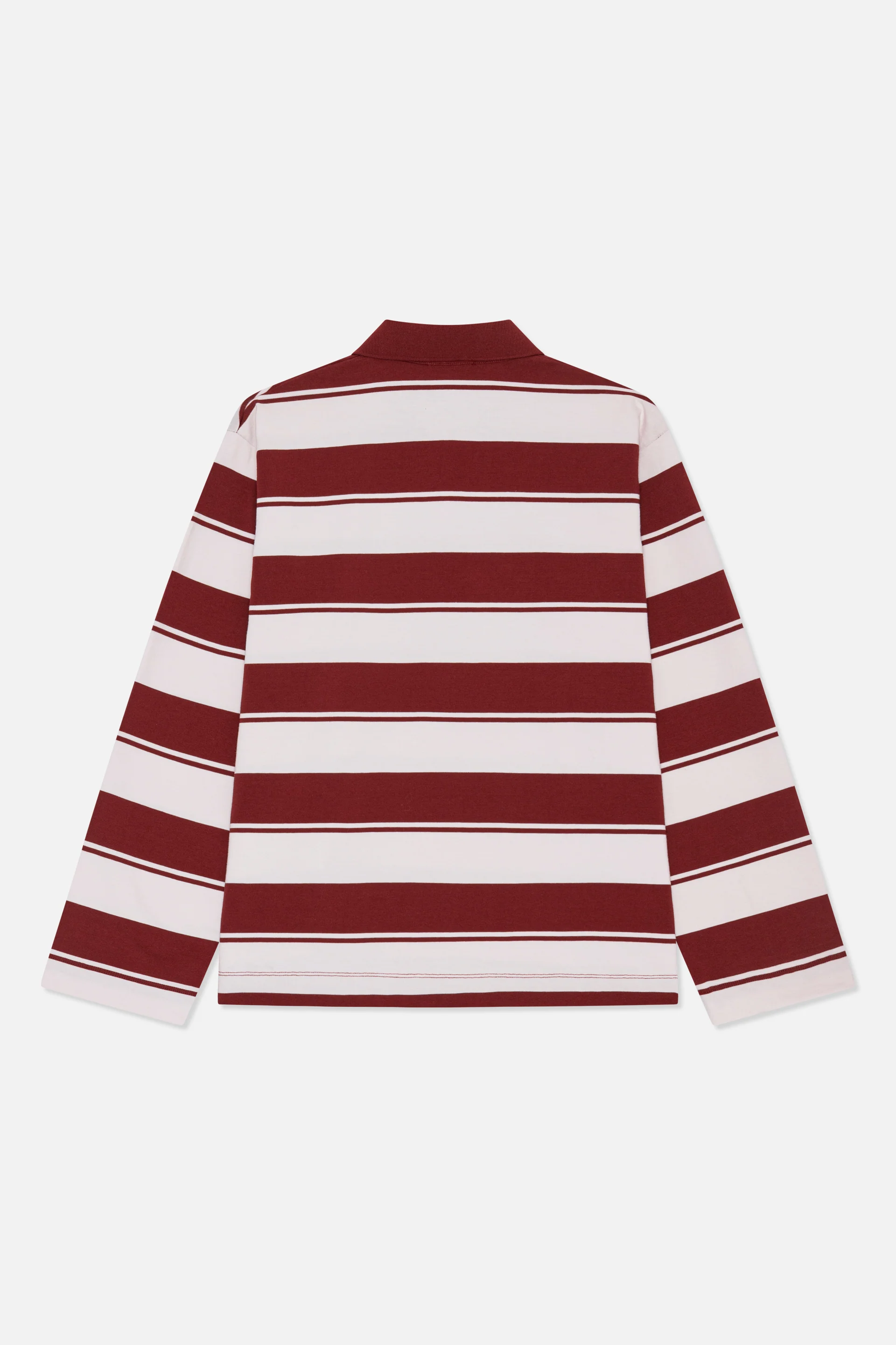 JEANNE TOP | Pink Red Polo Stripe - Image 5