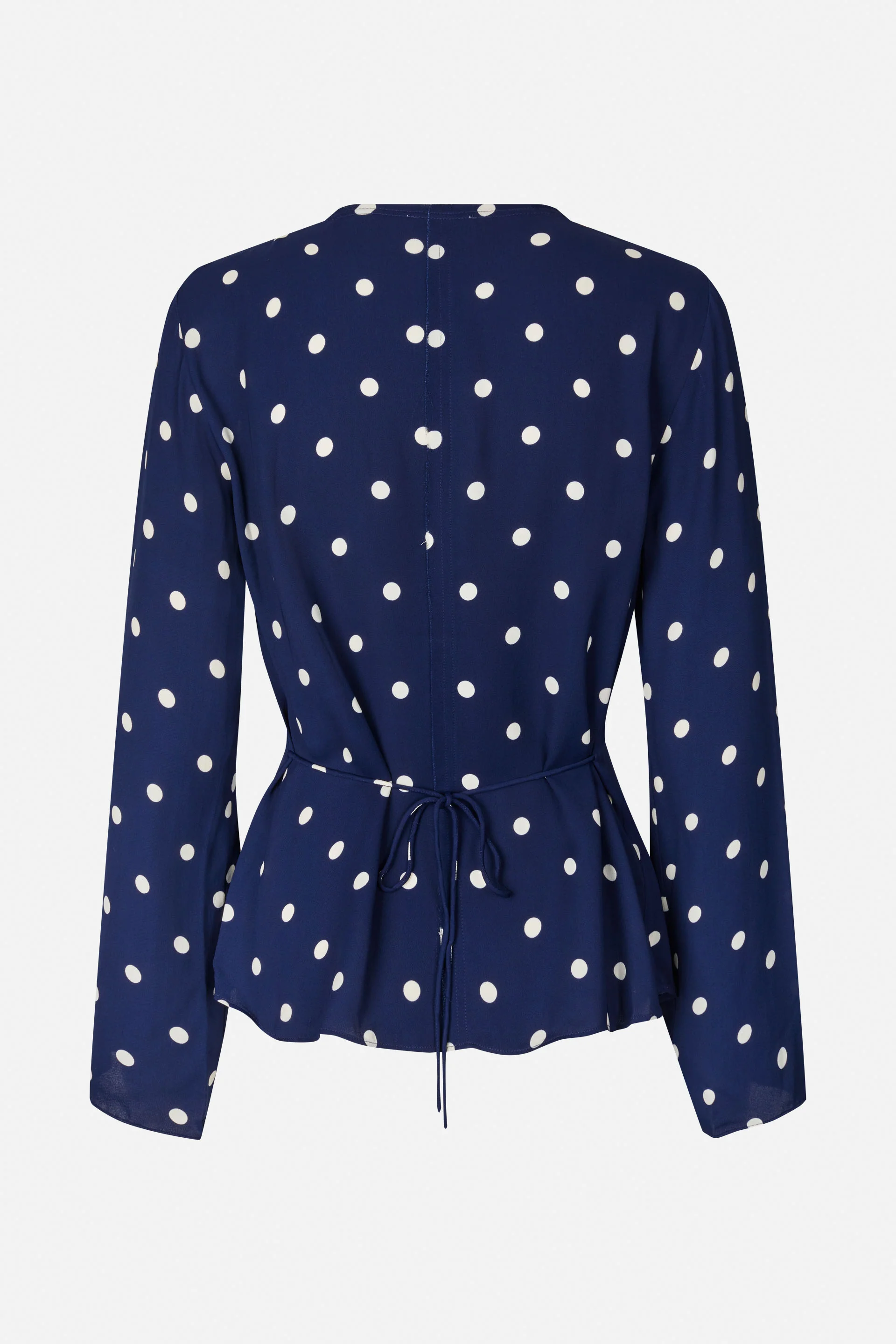 MADELIE BLOUSE | Navy Creme Dot - Image 5