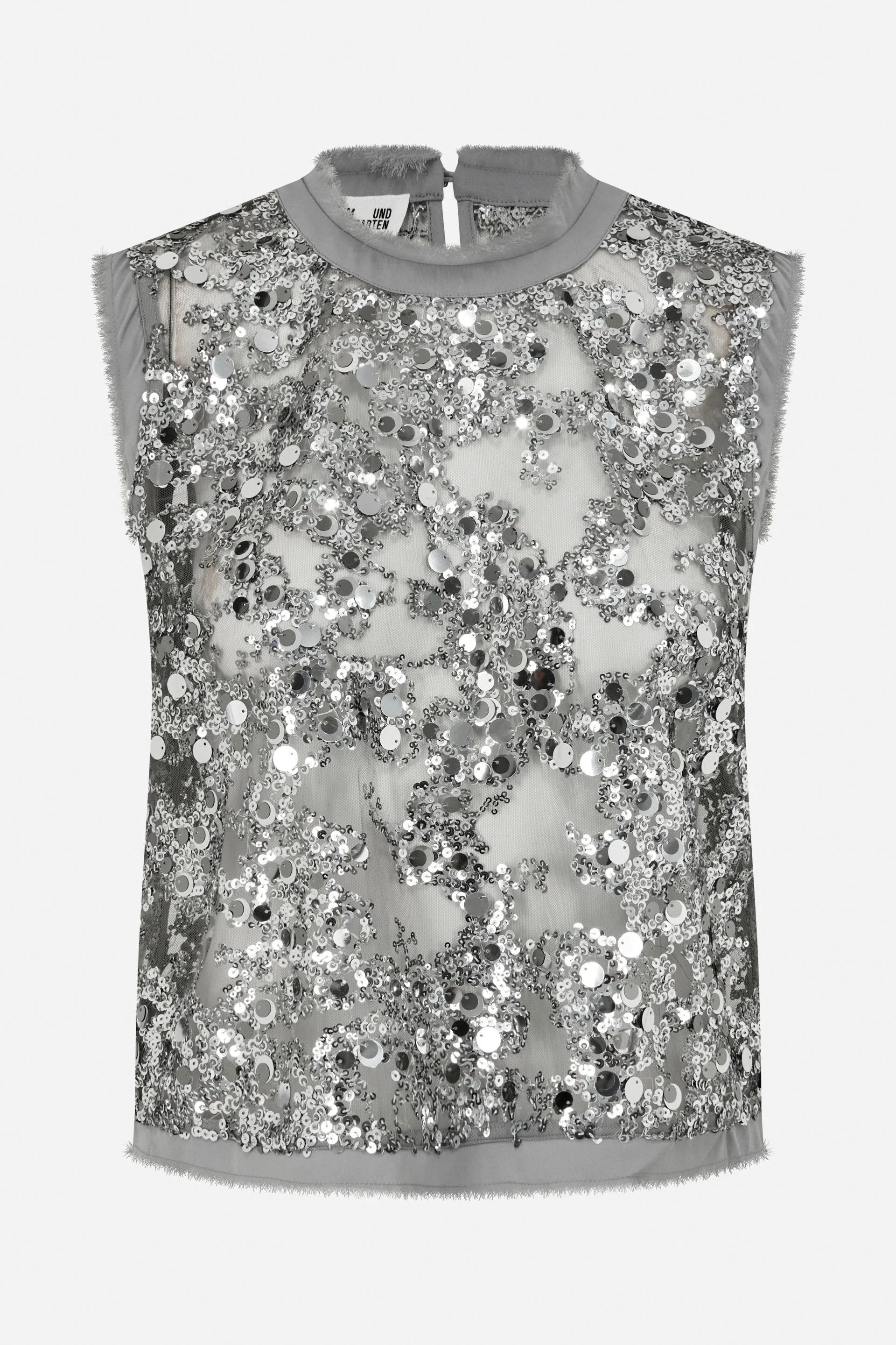 MANIRA BLOUSE | Grey Sequins - Image 5