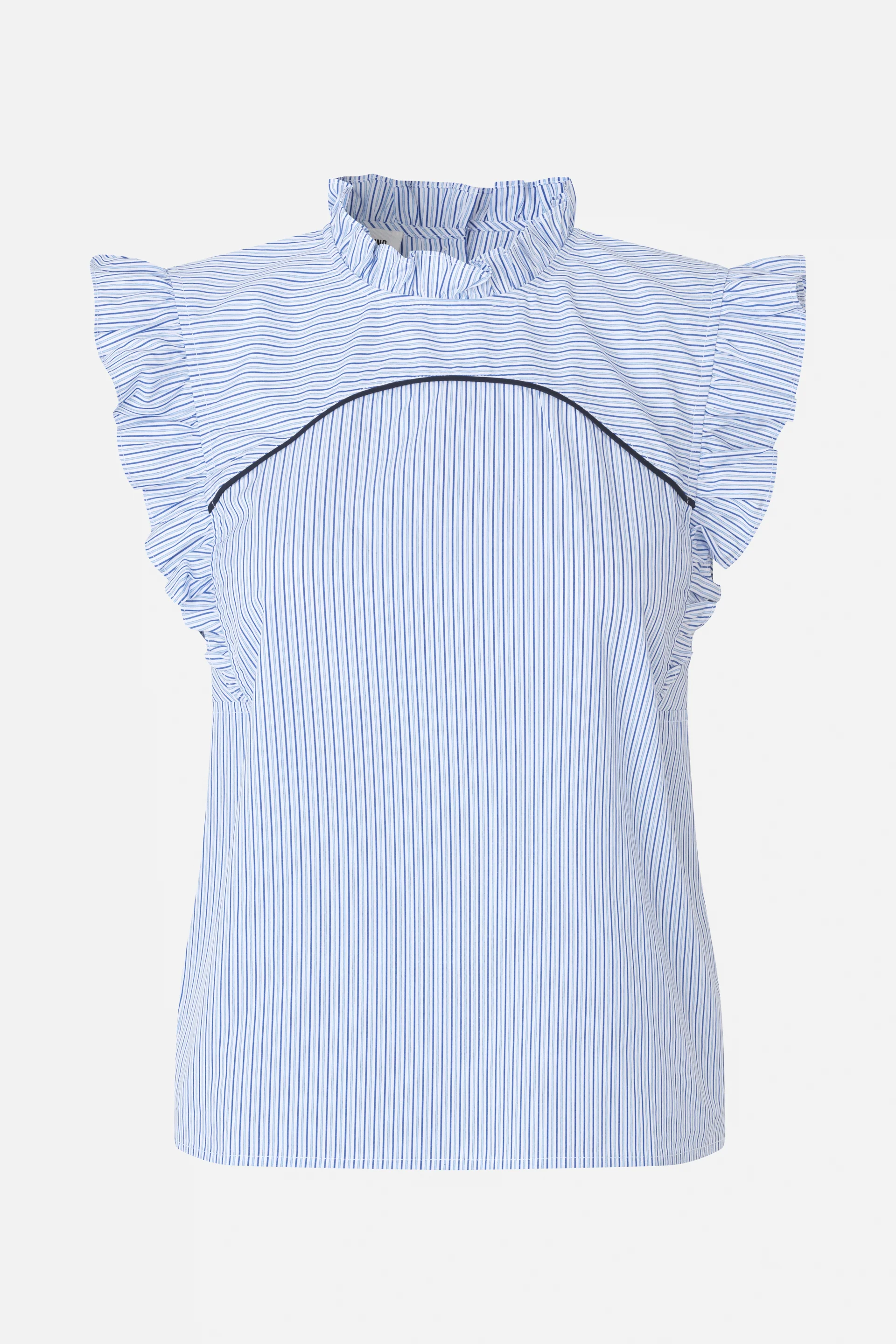 MAYBEL BLOUSE | Light Blue Stripe - Image 4