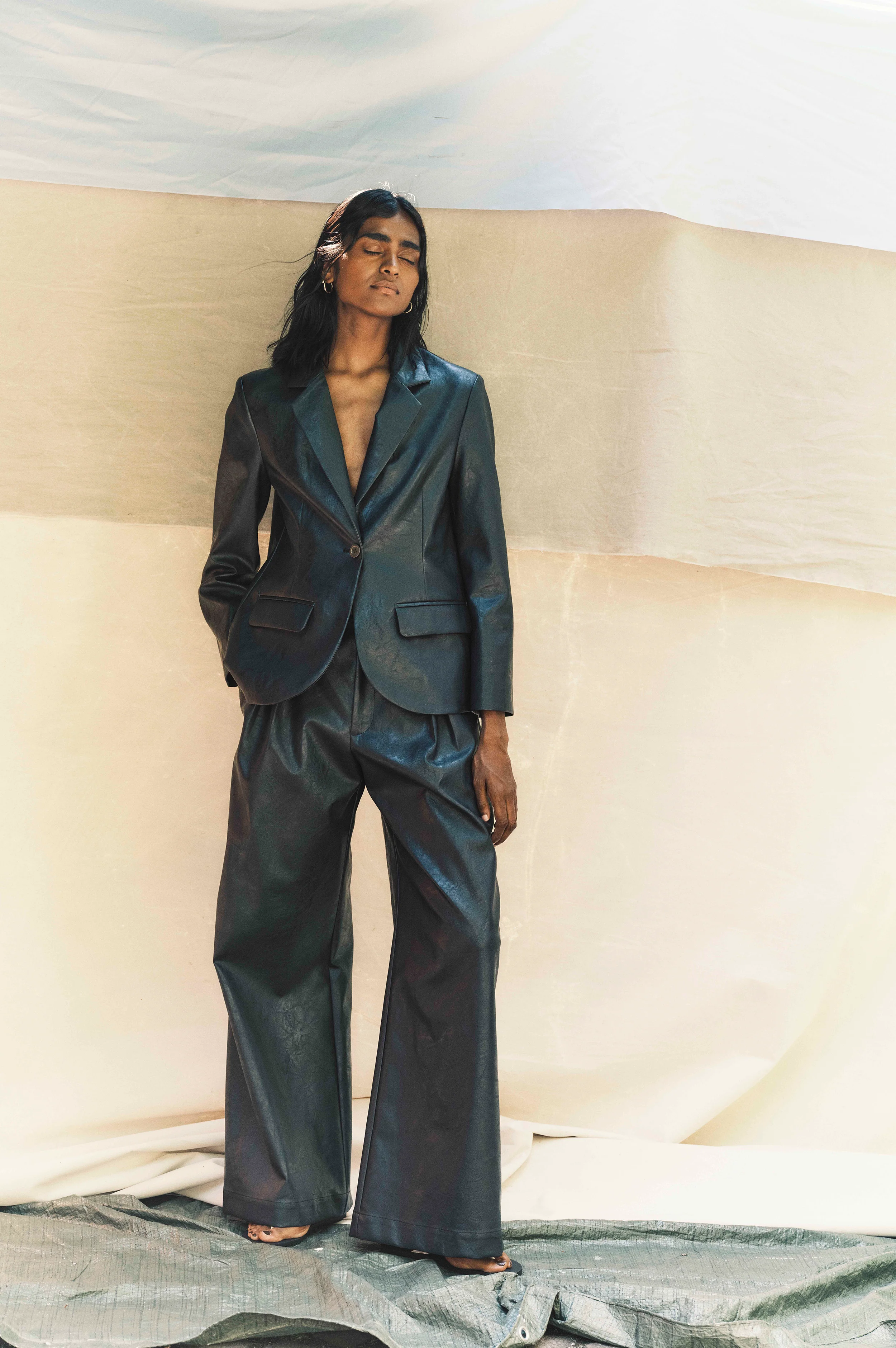 NAOMIE TROUSERS | Dark Navy - Image 5