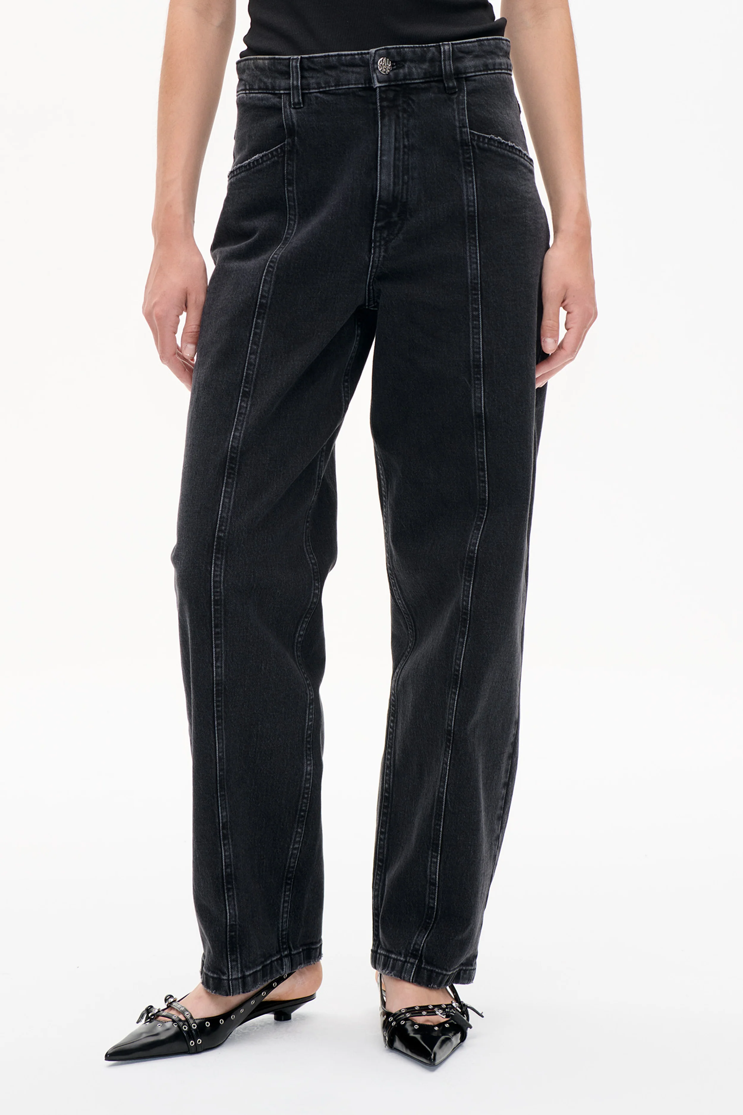 NO 02 JEANS | Black Washed Denim - Image 3