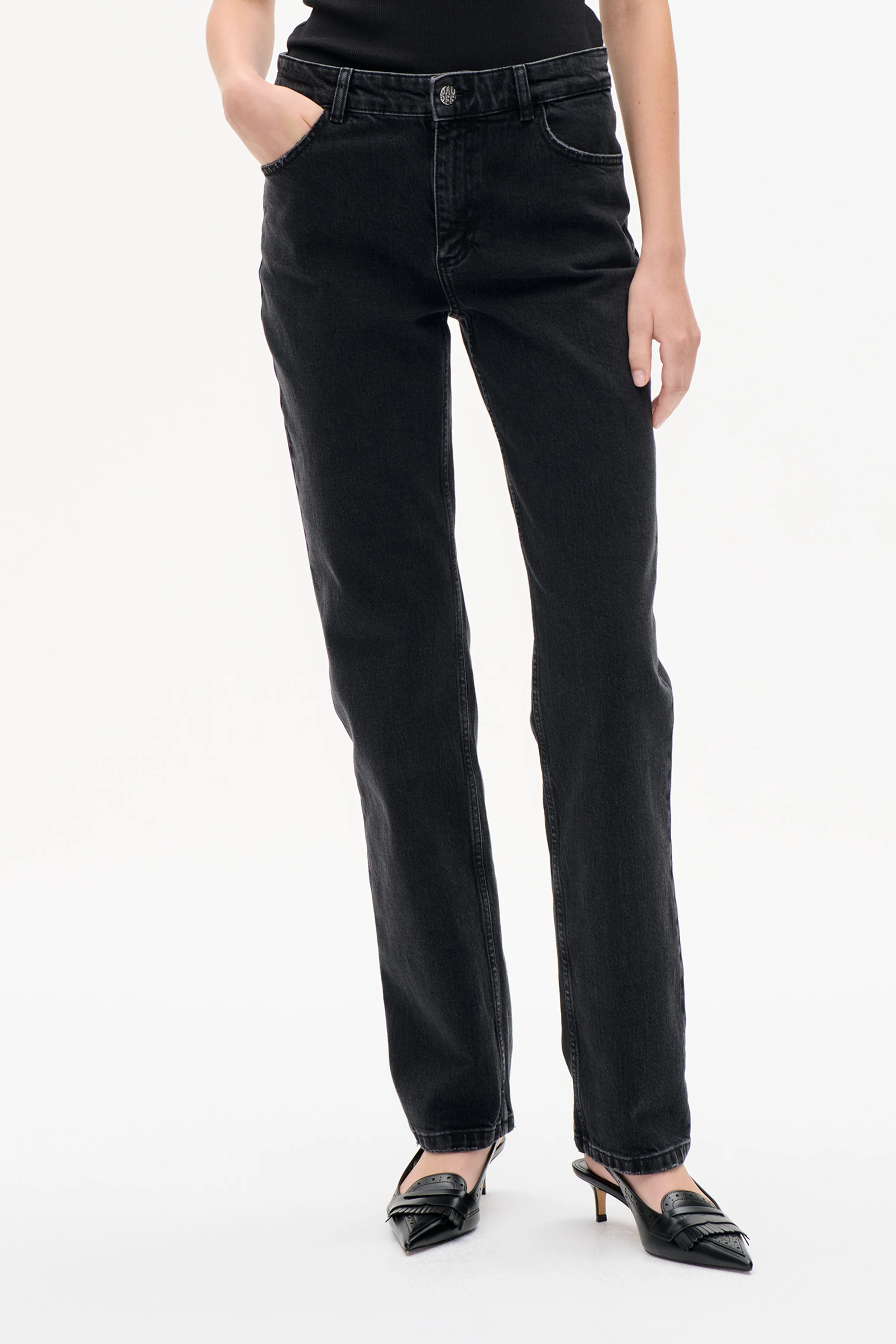 NO 04 JEANS | Black Washed Denim - Image 3