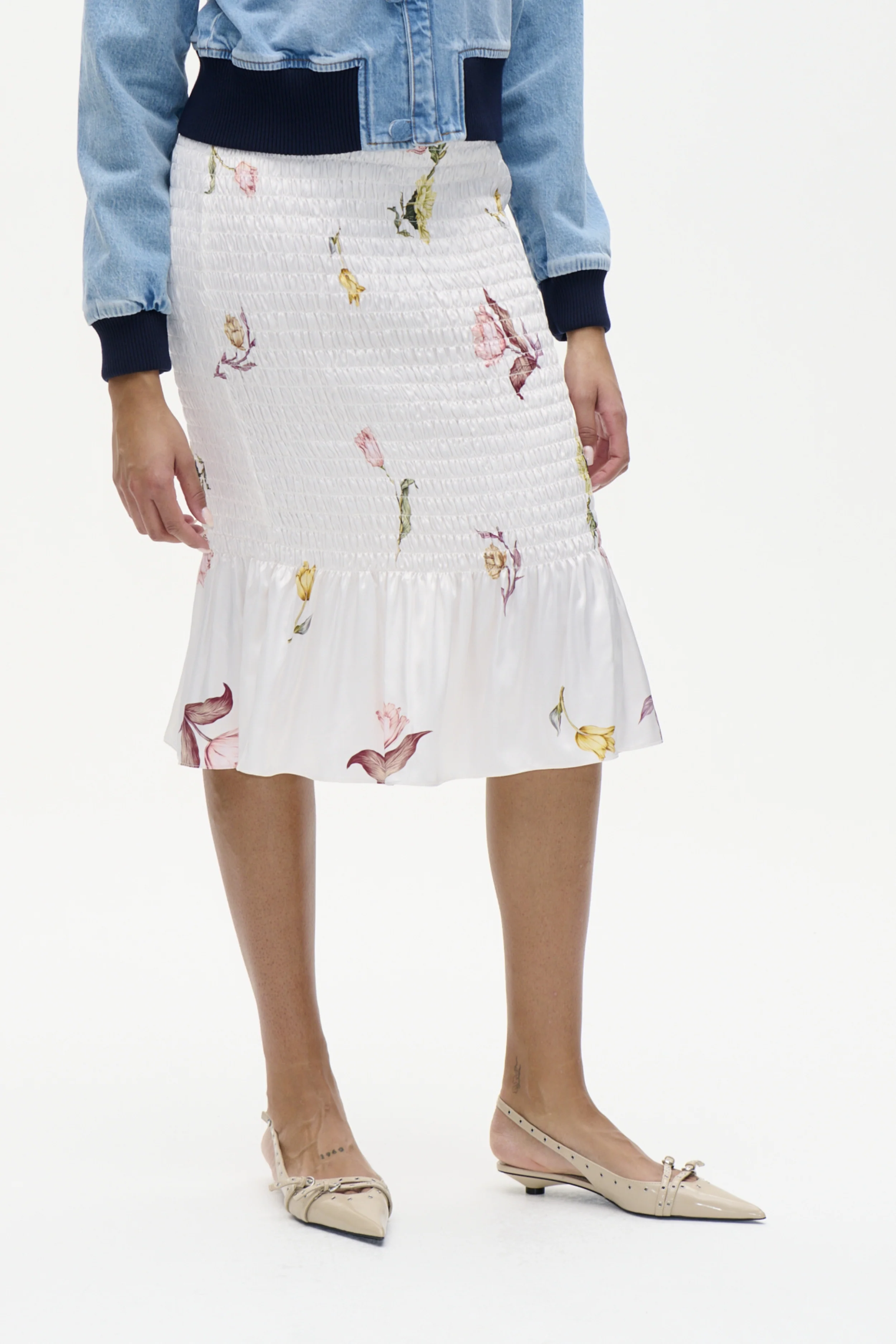 SABELLE SKIRT | Coconut Cream Tulips - Image 3